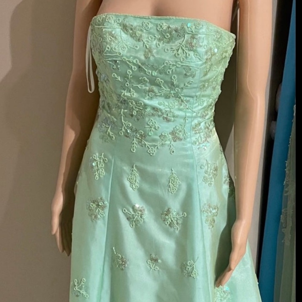 Cache Lime Green embroidered Dress